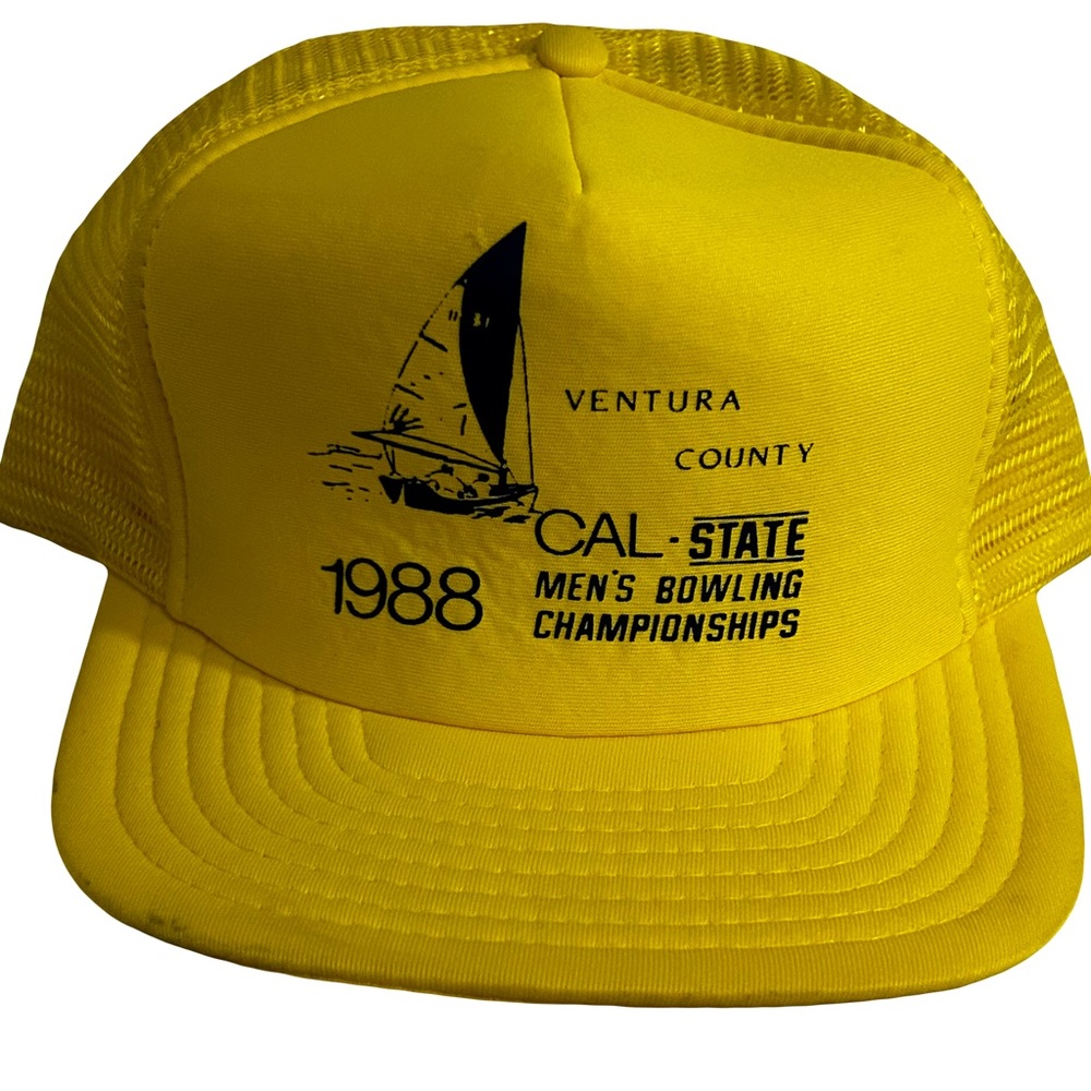 Vintage Mesh/Trucker Hat: 1988 Ventura County Bowling Championship-OS